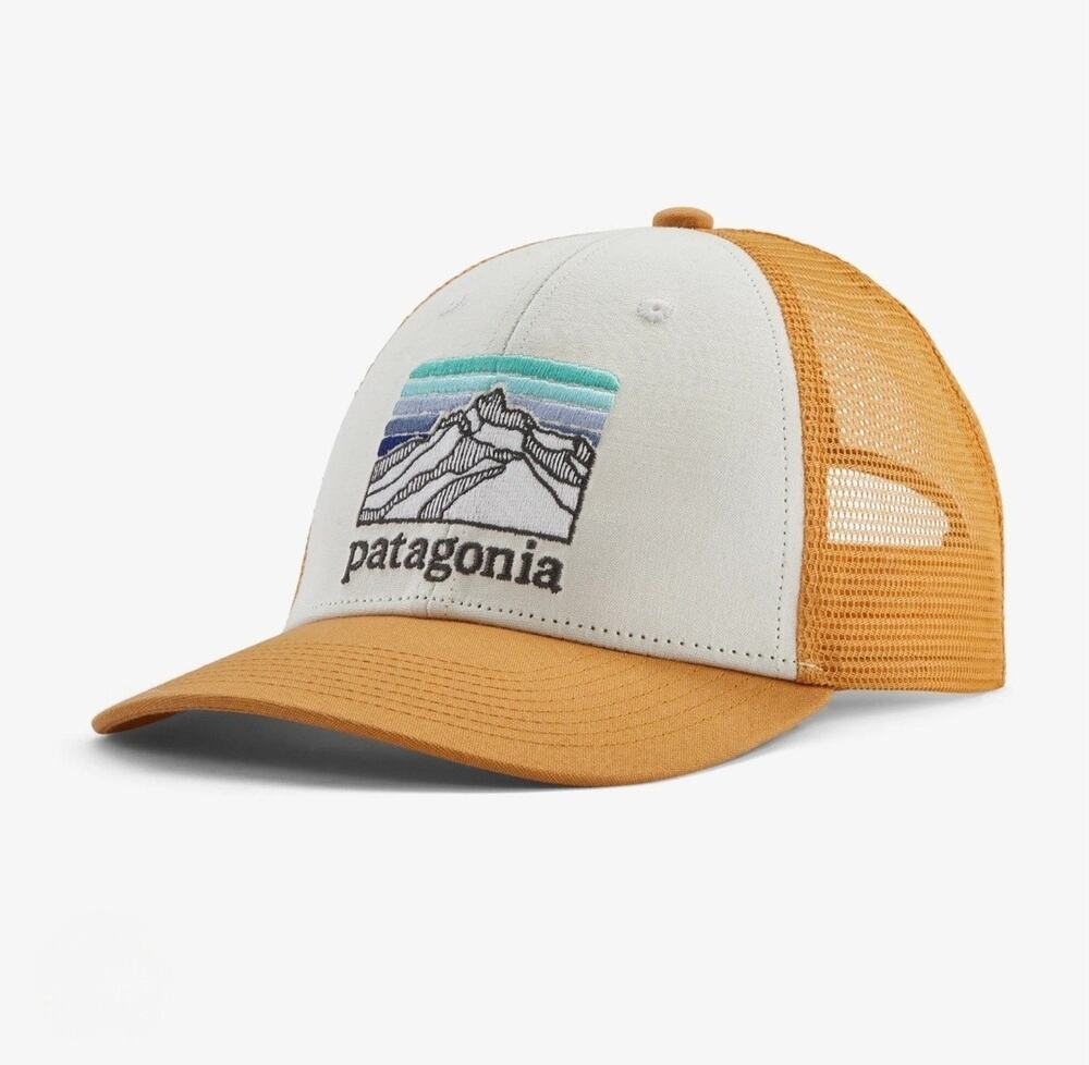 Patagonia Line Logo Ridge LoPro Trucker Hat Fishing Surf Dried Mango Unisex
